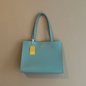 NWT Minor History News Tote in Pacific Blue